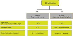 Risk stratification in patients with COPD.