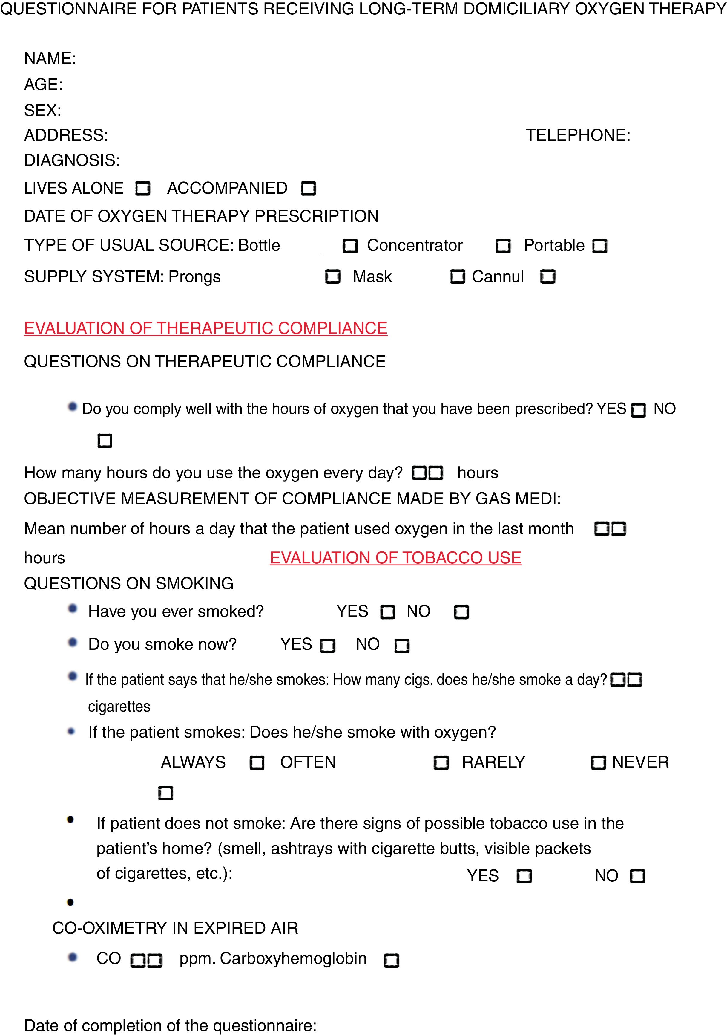 tobacco use questionnaire The seven questions for students included in the test a The Secondhand Smoke Exposure Scale