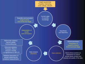 Scientific method cycle and the role of the statistics.
