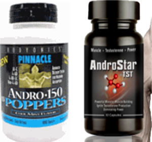 Alguns exemplos de embalagens comerciais de androstenediona.