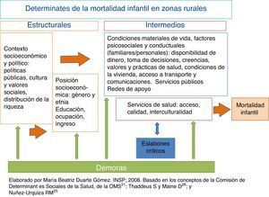 Determinantes sociales, demoras y eslabones críticos asociados con la mortalidad infantil en los municipios de menor índice de desarrollo humano. México, 2007.