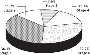 Stages of fibrosis in NAFLD Brazilian patients.