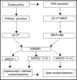 Management flow-chart of Mirizzi’s syndrome.