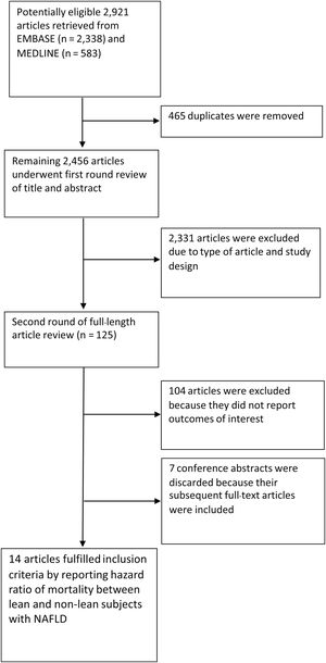 Flowchart of literature review and study selection.