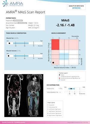 Sample AMRA MAsS scan report.