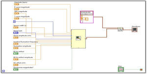 LabVIEW design for adaptive filter to produce noise-limited ECG.