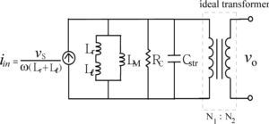 The Norton equivalent circuit of Figure 6 for ignoring Rsc.