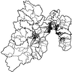 Geographic Units of Mexico and the 40 Zones Defined by IFE.