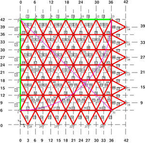 Square pattern. Square pattern.