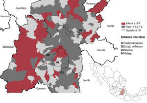 Saldo neto migratorio entre municipios de la zmvm por mil habitantes, 1995-2000 Fuente: Censos de Población y Vivienda.