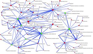 Ámbitos temáticos de los subgrupos del principal núcleo de investigadores identificado en Anales de Pediatría (2003-2009).