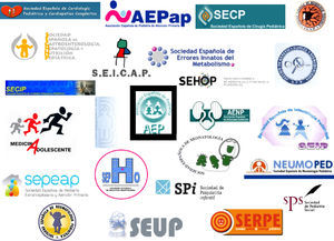 Sociedades científicas de la Asociación Española de Pediatría.