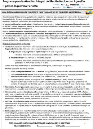 Vigilancia y acciones durante el transporte al centro receptor.