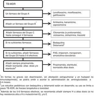 Recomendaciones41 para el diseño del régimen de tratamiento de la TB-MDR y TB-XDR.