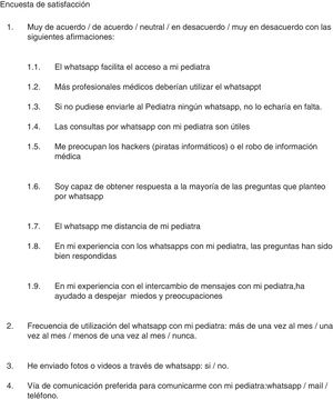 Encuesta de satisfacción.