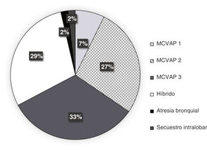 Distribución de las MPC diagnosticadas por ecografía prenatal.