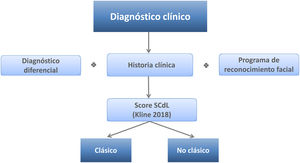 Diagrama de toma de decisiones para el diagnóstico clínico del SCdL.
