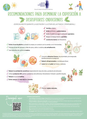 Recomendaciones para disminuir la exposición a disruptores endocrinos5.