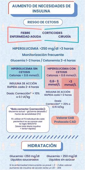 MDI con riesgo de cetosis.