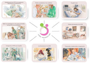 Cero separación entre recién nacidos prematuros y/o enfermos y sus familias desde el nacimiento hasta el alta. PCP: piel con piel; UCIN: Unidad de Cuidados Intensivos Neonatales.