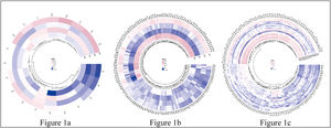 Correlation heatmap of motor functions, brain morphometrics, and cognition. Note. Fig. 1a, the correlation between 4 motor functions and 20 cognitive measures; Fig. 1b, the correlation between 4 motor functions and 150 brain structure measures; Fig. 1c, the correlation between 20 cognitive measures and 150 brain structure measures. The mat color bar represented the correlation coefficient, with the pink and the purple indicating a positive and negative correlation, respectively. Abbreviations, more details in Appendix B & C.).