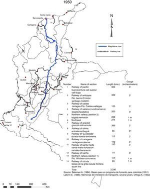 Railroads in Colombia.