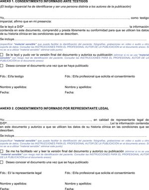Instrucciones para el profesional autor de la publicación científica.
