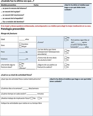 Checklist, para los pacientes.