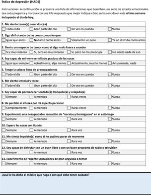 Checklist, para los pacientes.