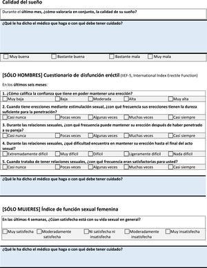 Checklist, para los pacientes.