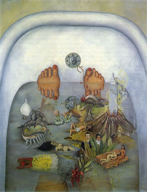 “What I saw in the water”, oil on canvas, 1938; 91cm×70.5cm. Daniel Filipacchi