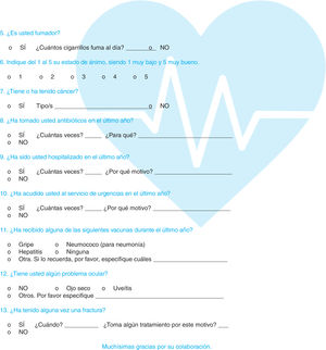 Cuestionario específico para pacientes con artritis reumatoide, espondiloartritis axial y artritis psoriásica.