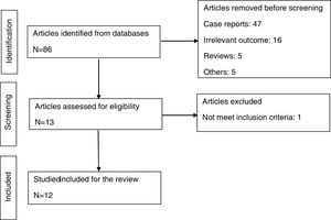 Chart flow: identification of studies.