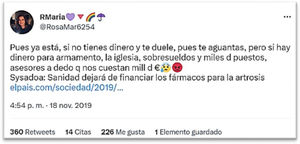 Tweet con más retweets y me gustas obtenido en Twitter®.