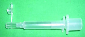 Adaptor for trans-tracheal ventilation.