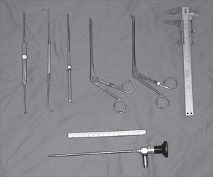 Instruments used for dissection.