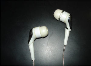 Anatomical insertion earphones.