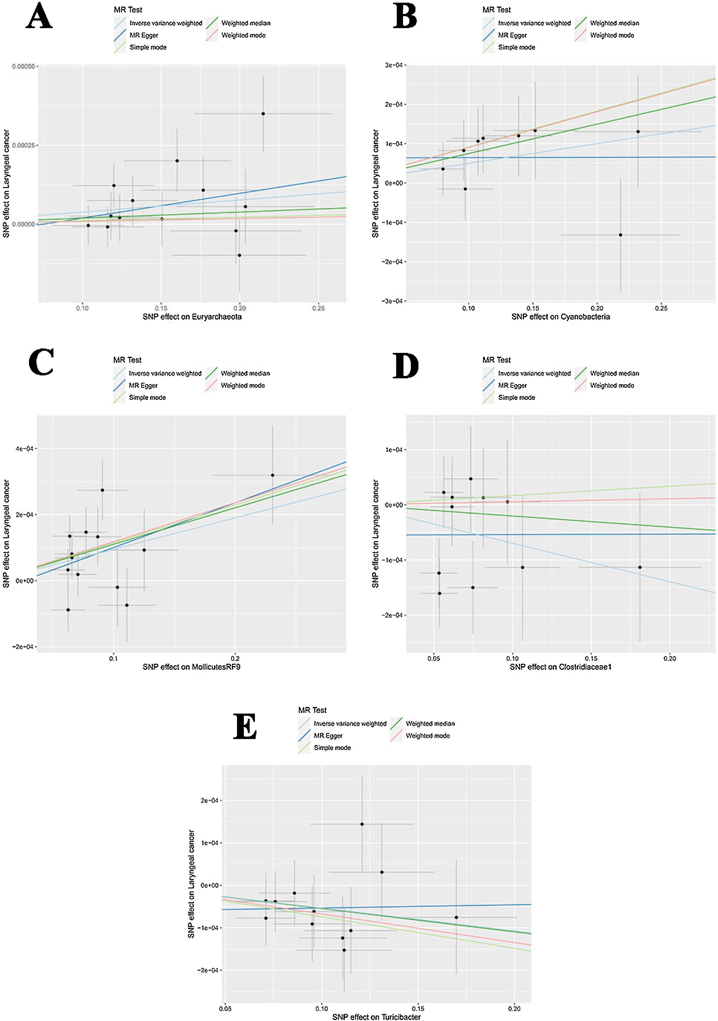Causal relationship between gut microbiota and laryngeal cancer: a ...