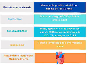 Control de los factores de riesgo cardiovascular. Fuente: elaboración propia.