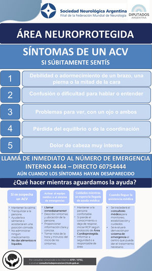 Modelo de señalética, revisado y consensuado con las autoridades de la HCDN y el equipo médico de la SNA.