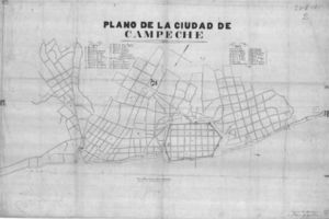 Plano de la Ciudad de Campeche. 1902. Sin autor