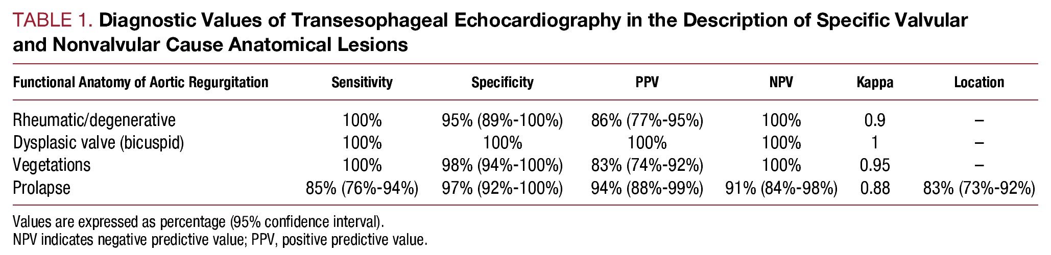 Functional Anatomy of Aortic Regurgitation. Role of Transesophageal