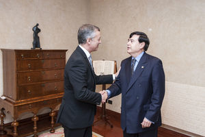 Recepción a la SEDYT por el Lehendakari Sr. Iñigo Urkullu.