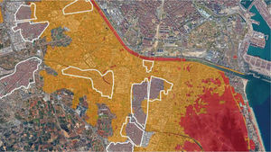 Valencia Metropolitan Area, 2nd November, 2024. Areas affected by flooding to a lesser extent; flooded areas on that date, with greater intensity. Source: Copernicus EMS.