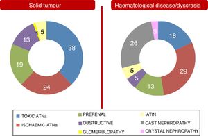 Aetiology of acute kidney injury (%).