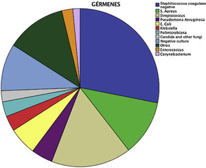 Proportion of etiological agents causing peritonitis (1999-2017).