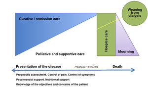 Conceptual setting of the renal palliative care clinic