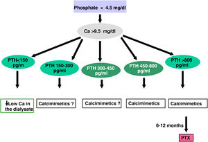Algorithm for treatment in dialysis VI.