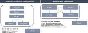 Structure of the models for CKD and HF patients. CKD — chronic kidney disease; HF — heart failure.