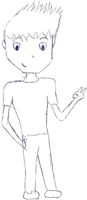 Human figure test.